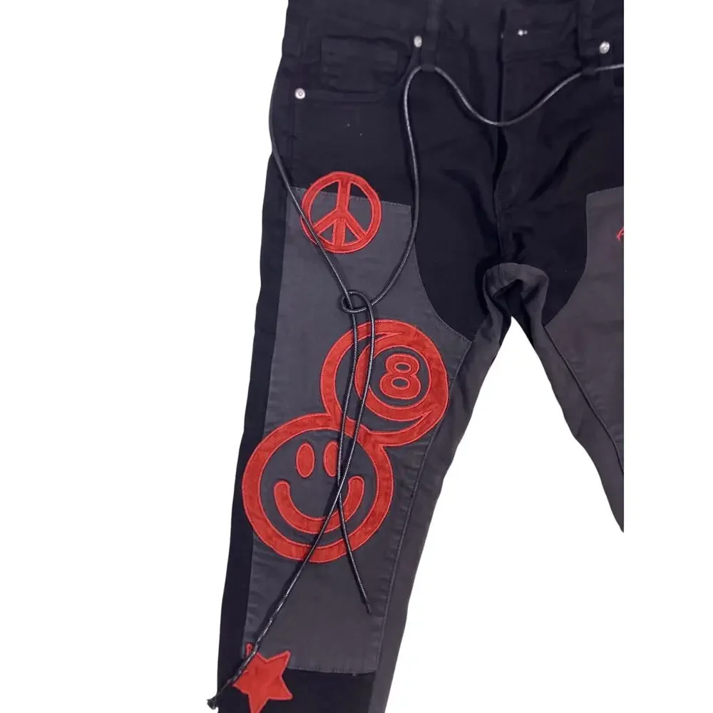 NWT Lifted Anchors Boutique Black‎ Jeans Women’s Size 30 Grunge Emo Streetwear